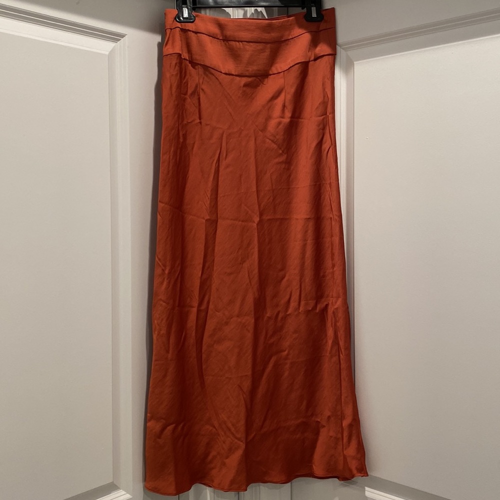 NWT Free People Normani bias satin midi skirt size 12 - Picture 4 of 9